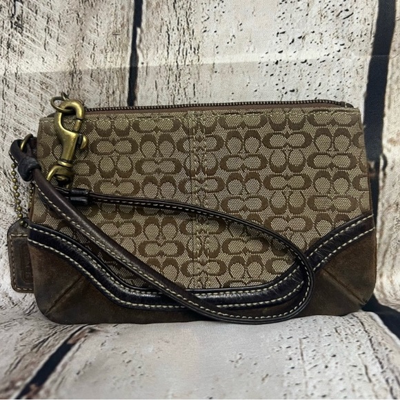 Coach Handbags - Brown Coach Wristlet